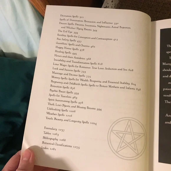 Purple and White Encyclopedia of 5,000 Spells - Picture 5 of 9